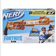 [sg stock] Nerf 6 SH Fortnite Foam Dart Blaster with 6 Official Nerf Elite Foam Darts