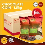 CARTON Beryl's Chocolate Beryls Coklat Beryls Semisweet Chocolate Beryls Chocolate Coin Berlys Choco