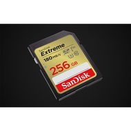 SANDISK SD EXTREME 256GB CLASS 10 180MB/S MEMORY CARD