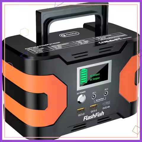 150W Portable Power Station 166Wh, Solar Generator with AC/DC/USB Ports for Camping, Emergency & Hom