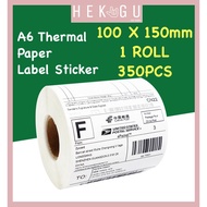 [🇲🇾READY STOCK] A6 100*150 SHOPEE Airway bill Thermal Paper Shipping Label Sticker (350pcs/roll) Consignment note