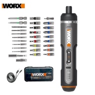 Worx 4V Mini Electrical Screwdriver Set WX240 WX242 Smart Electric Screw Driver USB Rechargeable Han