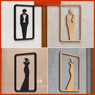 Ship in 24h Toilet Directional Sign, 3D Men'S And Women'S Restroom Signage, Acrylic Restroom WC Dire