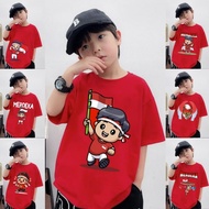 Oversized Children's T-shirts for August 17th, Ages 3-14 Years,/'s 17th August, Merderka Clothes,/'s