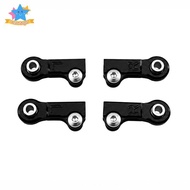 [Edstars] 4 Pieces RC Aluminum Steering Rod Head Lockable M4 Ball Linkage Compact Red