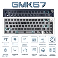 【Worth-Buy】 Gmk67 Customized Mechanical Keyboard Rgb Backlit Usb Bluetooth 2.4g Wireless 3 Modes Hot Swappable Mechanical Keyboard No Switch