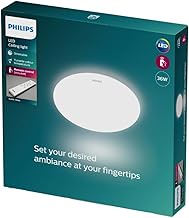 Philips Lighting Braid CL610 Energy Storage Systems All in One Round LED Ceiling Light, 36W, 27-40-6