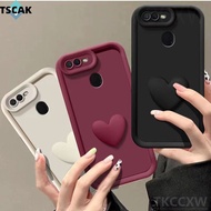 Luxury Candy Color Angel Eyes Phone Case for OPPO A3S A5 AX5 A5S AX5S A7 AX7 A12e A12S A12 3D DIY Love Heart Soft Cover