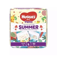 Huggies Dry Pants Summer Limited Edition (SIZE L ONLY/50 pcs) - HARGA CLEAR STOCK