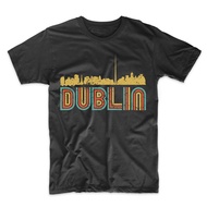 Men'S Dublin Tshirt - Retro Vintage Style Dublin Ireland Skyline T-Shirt