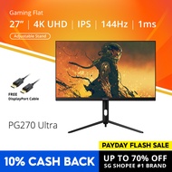 PRISM+ PG270 Ultra 27" IPS 144Hz 1ms 4K UHD 130% sRGB eSports Grade Adaptive-Sync Gaming Monitor [38
