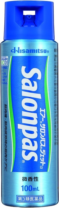 Hisamitsu Air SalonPas Jet α 100 ml สเปรย์สูตรเย็น กล้ามเนื้อเมื่อยล้า エアーサロンパスジェットα 100ml