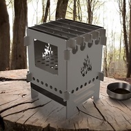 數位 輕便的露營旅行超輕型攜帶式木柴爐。DXF、SVG 文件