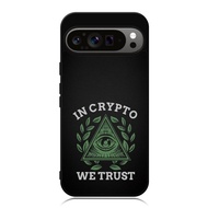HP Google Pixel 9 8 7 6 5 4 3 Pro XL 4g 5g TPU Custom Phone Softcase in CRYPTO We Trust