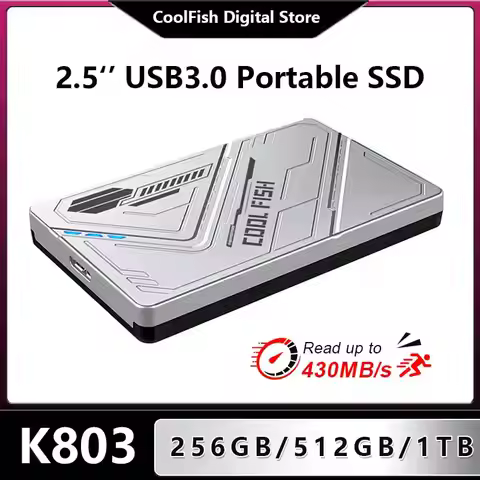 CoolFish Portable SSD 1TB 512GB 256GB External Hard Drive USB3.0 High-speed Solid State Drive Extern