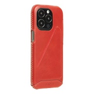 iPhone14 Pro 經典系列全包覆手機皮套-辣椒紅