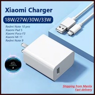 ∟ Xiaomi 18W/27W/33W Fast Charger Redmi 6A Micro Type C Fast Mobile Phone Charging Cable
