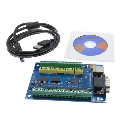 CNC Driver Board Breakout Board USB MACH3 Engraving Machine 5 Axis with MPG Stepper Motion Controlle