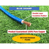 300Amp - 500Amp Welding Cable ,100%Pure Copper ,Chiyoda ,Double Layer Rubber Blue Cable, 300Amp - 50