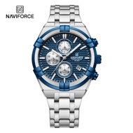 Naviforce นาฬิกาข้อมือผู้ชาย สปอร์ตแฟชั่น NF8042 สายสแตนเลส กันน้ำ ระบบอนาล็อก