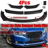 4pcs Car Front Lip Bumper Splitter Diffuser For Mazda 3 Axela 6 Atenza 2 3 5 6 CX 3 4 5 MX5 RX8 Miat