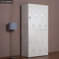 Shanghai Locker Six-Door Steel Locked Staff Cabinet Locker Tin Locker Storage Cabinet 6-Door Open Do