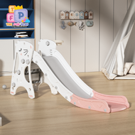 The Fun Play สไลเดอร์รถ สไลเดอร์เด็ก พร้อมห่วงแป้นบาส ของเล่นสนาม ขนาด 143x76x81cm