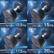 Rubber Round Dumbbell Limited Weight 12.5Kg 15Kg 17.5Kg 20Kg (1 Side)