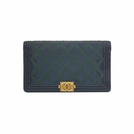 Chanel Boy Bag 羊皮 菱格絎縫 方形 雙C鎖扣 錢包