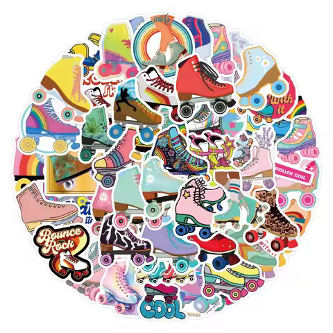 50/110Pcs Skate Roller Girls Graffiti Stickers Cartoon Decals Skateboard Luggage Suitcase Water Cup 