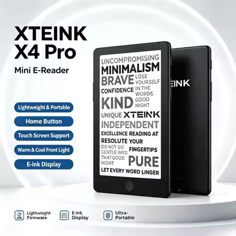 XTEINK X4Pro E-ink Reader with Home Key Touchscreen Touch Front Light Eye Protection 4.3" Pocket Por