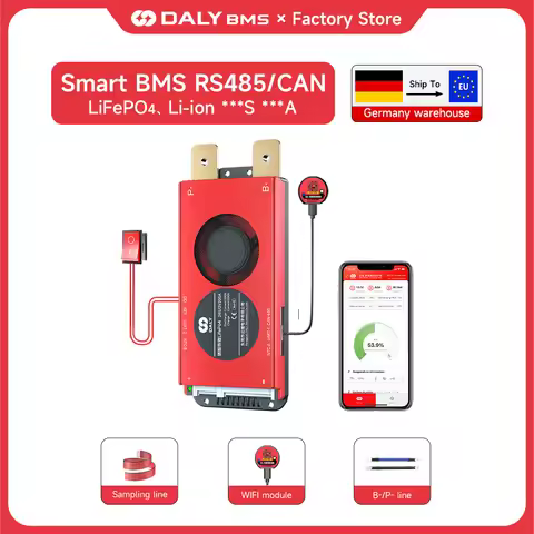 Daly Smart BMS 150A 200A Lifepo4 4S 12V 8S 24V 16S 48V BMS BT RS485 CANBUS 18650 Battery BMS