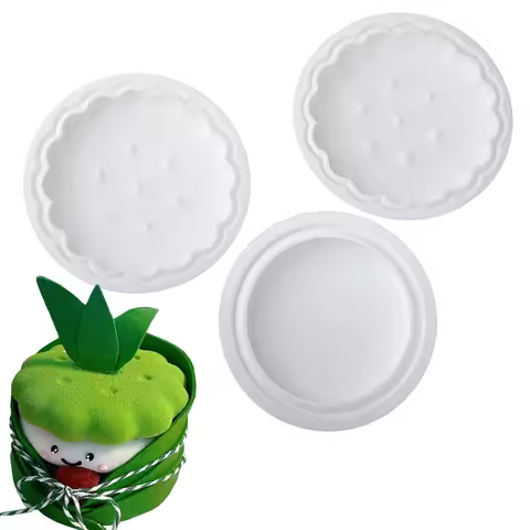 Emoji Cake Molds Sandwich Cookie Mousse Molds Heart-shaped, Round and Square Cake Baking Molds