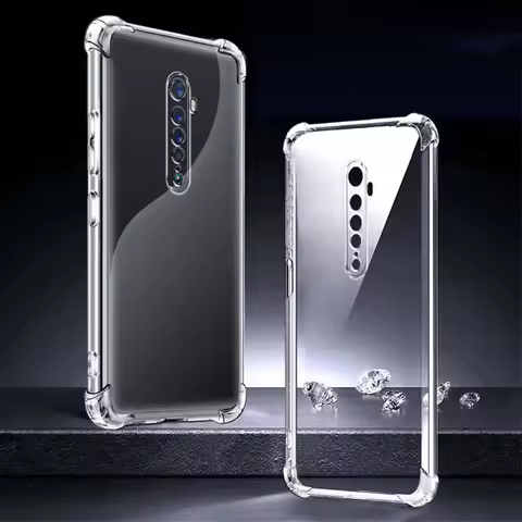 Reno2 Cover For OPPO Reno2 Case Shockproof Back Cover Transparent Silicone Case For OPPO Reno 2 Case