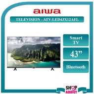 AIWA 43" Television Smart Tv ATV-LED43X13AFL Televisyen with HD Input Bluetooth AV Mode Chromecast