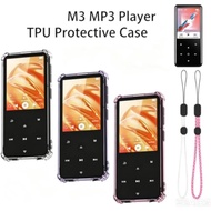 Clear Case for AGPTEK M3 MP3 Player with Lanyard，Clear Purple