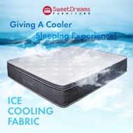 Dreams Fresco 10” Ice Silk Cooling Fabric Individual Pocketed Spring Mattress - Single / Super Single / Queen / King