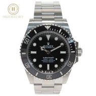 ROLEX勞力士  Submariner non-date 124060 random number automatic winding men's wristwatch black black di
