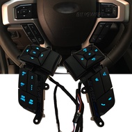 For F-150 2015-2018 For F-250 F-350 Super Duty 2015-2019 Multimedia Steering Wheel Button Cruise Con