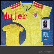 2025-26 Women's T-shirt Colombia Home Jersey Football Shirt Customization Name Number HKI6