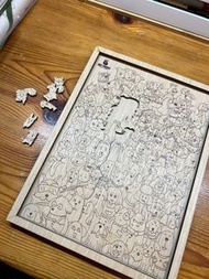 100塊小狗拼圖puzzle連相框