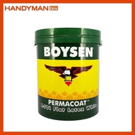 Boysen Permacoat Flat Latex White Acrylic Latex Paint - 4L B-701