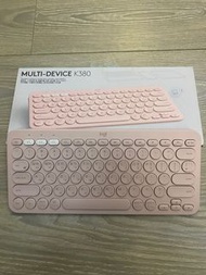 「二手」韓國 羅技 LOGITECH 藍芽鍵盤 無線鍵盤 K380 韓文 英文 粉色