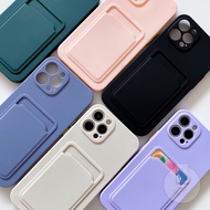 Case Card holder iPhone 6s 6 7 plus 8 XR X XS MAX 6G 7G 7+ SE 2020 11 PRO 12 MINI Softcase Casing Ca