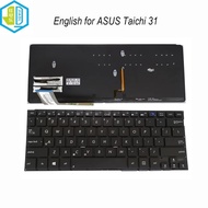 Notebook US LA keyboard backlight keyboards for ASUS Taichi 31 Taichi31 backlit KB laptop parts 0KN0