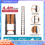 4.4M Telescopic Ladder Aluminum Folding Telescopic Single Ladder 4.4M Aluminum Folding Ladder
