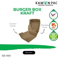 Burger Box (50PCS) || WHITE/BROWN