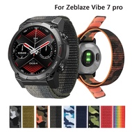 Strap for Zeblaze Vibe 7 Pro Lite Smart Watch Nylon Loop Strap 20mm 22mm Qucik Fit Band Adjustable Bracelet Correa Accessories