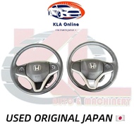 308.HONDA JAZZ FIT GK3 GK5 T5A STEERING WHEEL SET WITH SWITCH (USED JAPAN)