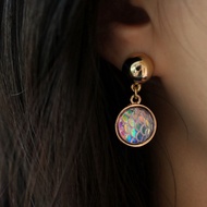 Mysterious Aurora Little Mermaid Earrings / korea korean fashion accessories jewelry item 925 silver